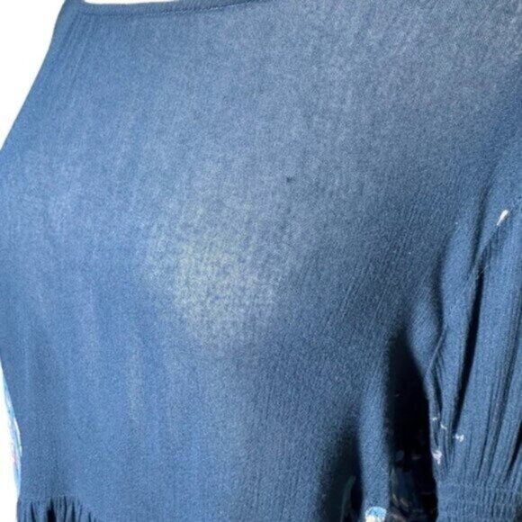 Free People | Blue Floral Tunic Top Sz S - Picture 3 of 14